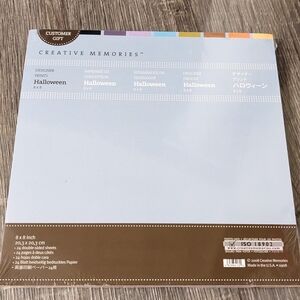 Creative Memories Halloween Designer Print 8x8 Paper Customer Gift Acid Free